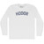 Hodor Adult Cotton Long Sleeve T-shirt - White