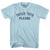 TATER TOTS Please Adult Cotton T-shirt - Light Blue