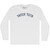Tater Tots Adult Cotton Long Sleeve T-shirt - White