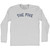 The Five Adult Cotton Long Sleeve T-shirt - Grey Heather