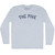 The Five Adult Tri-Blend Long Sleeve T-shirt - Athletic White
