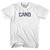 CANO Adult Cotton T-shirt - White