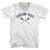 Custom Text Crossed Lacrosse Sticks Adult Tri-Blend V-neck T-shirt - White