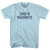 Dad's Favorite Adult Cotton T-shirt - Light Blue