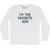 I'm The Favorite Son Adult Cotton Long Sleeve T-shirt - White