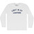Light In My Loafers Adult Cotton Long Sleeve T-shirt - White