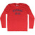 Romans 12 10 Adult Tri-Blend Long Sleeve T-shirt - Athletic Red