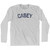 CASEY Adult Cotton Long Sleeve T-shirt - Grey Heather