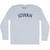 Iowan Adult Tri-Blend Long Sleeve T-shirt - Athletic White