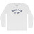 Don't F ck It Up Adult Cotton Long Sleeve T-shirt - White