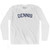 DENNIS Adult Cotton Long Sleeve T-shirt - White