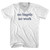 No Bagels No Work Rage Font Adult Tri-Blend V-neck T-shirt - White