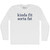 Kinda Fit Sorta Fat Rage Font Adult Cotton Long Sleeve T-shirt - White
