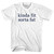 Kinda Fit Sorta Fat Rage Font Womens Cotton Junior Cut T-Shirt - White