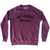 Anti-Human Pro-Cat Adult Tri-Blend Sweatshirt - Cranberry