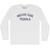 Hecho Con Tequila Adult Cotton Long Sleeve T-shirt - White