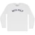 With Pulp Adult Cotton Long Sleeve T-shirt - White