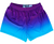 YOUTH MEDIUM-CYAN AND PURPLE OMBRE WOMENS & GIRLS SPORT SHORTS BY MILE END - Final Sale F8