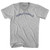 Charlottesville Adult Cotton V-neck T-shirt - Grey Heather