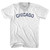 Chicago Adult Tri-Blend V-neck T-shirt - White