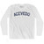ACEVEDO Adult Cotton Long Sleeve T-shirt - White