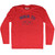 Born To Read Adult Tri-Blend Long Sleeve T-shirt - Athletic Red