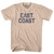 East Coast (No Arch) Adult Cotton T-shirt - Creme