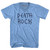 Death Rock Adult Tri-Blend V-neck T-shirt - Athletic Blue