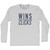 Wins Over Clicks Adult Cotton Long Sleeve T-shirt - Grey Heather