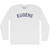 Eugene Adult Cotton Long Sleeve T-shirt - White