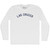 Las Cruces Adult Cotton Long Sleeve T-shirt - White