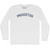 Princeton Adult Cotton Long Sleeve T-shirt - White