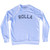 Rolla Adult Tri-Blend Sweatshirt - White