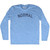 Normal Adult Tri-Blend Long Sleeve T-shirt - Athletic Blue