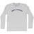 Santa Barbara Adult Cotton Long Sleeve T-shirt - Grey Heather