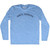 Santa Barbara Adult Tri-Blend Long Sleeve T-shirt - Athletic Blue