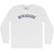 Syracuse Adult Cotton Long Sleeve T-shirt - White