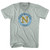 Napoli N Crest 1926 Soccer Adult Tri-Blend V-neck T-shirt - Athletic Cool Grey
