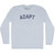 Adapt Adult Tri-Blend Long Sleeve T-shirt - Athletic White