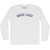 Good Luck Adult Cotton Long Sleeve T-shirt - White