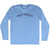 Palm Desert Adult Tri-Blend Long Sleeve T-shirt - Athletic Blue