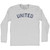 United Adult Cotton Long Sleeve T-shirt - Grey Heather