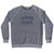 Horns Down Adult Tri-Blend Sweatshirt - Athletic Grey
