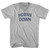 Horns Down Adult Cotton V-neck T-shirt - Grey Heather