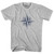 Compass Rose Adult Cotton T-shirt Grey Heather