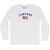 Lawfare American Flag Adult Cotton Long Sleeve T-shirt White