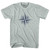 Compass Rose Adult Tri-Blend T-shirt Athletic Cool Grey