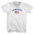 Lawfare American Flag Adult Tri-Blend V-neck T-shirt White