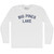 Big Pines Lake Adult Cotton Long Sleeve T-shirt - White