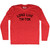 Long Live Tik-Tok Adult Tri-Blend Long Sleeve T-shirt - Athletic Red
